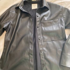 Vegan leather Oversized Abercrombie Shirt